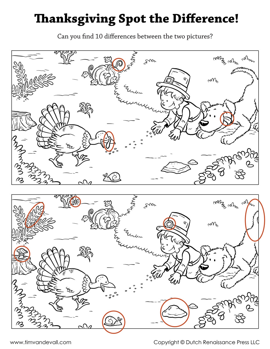 spot the difference printable